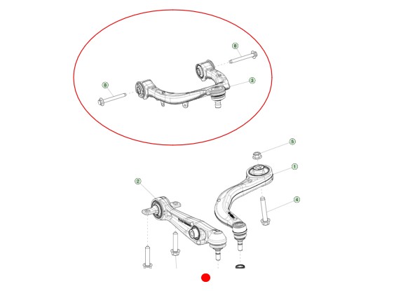 Tesla Model 3/Y Front Upper Control Arm Right - Image 2